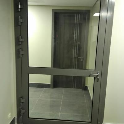 Мини Фото Противопожарная алюминиевая дверь 1200 в свету EIW 60
