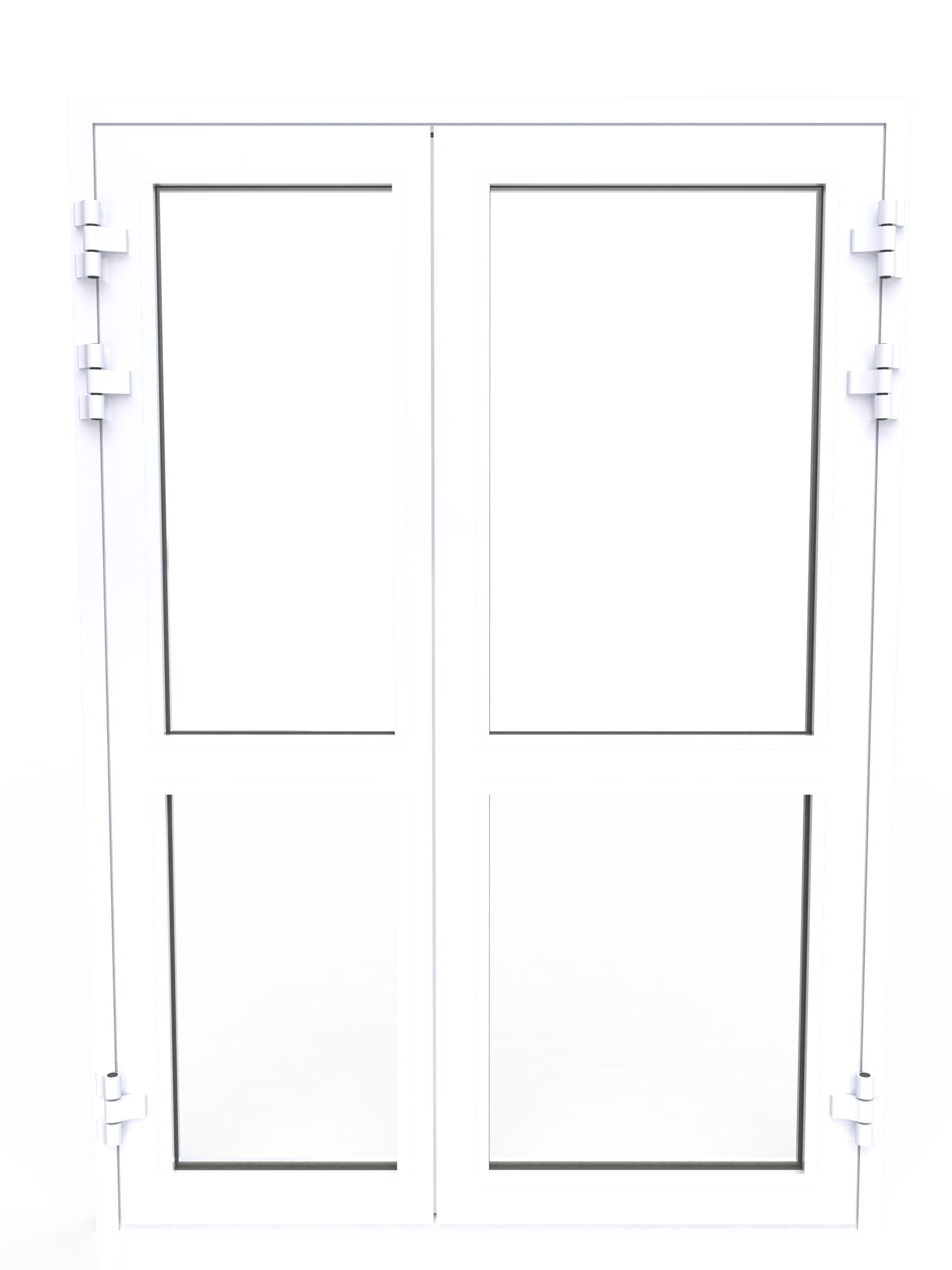 Однопольная алюминиевая противопожарная дверь EIW 60